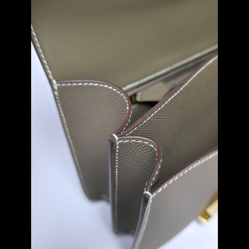Hermes Constance 24大象灰金扣-22