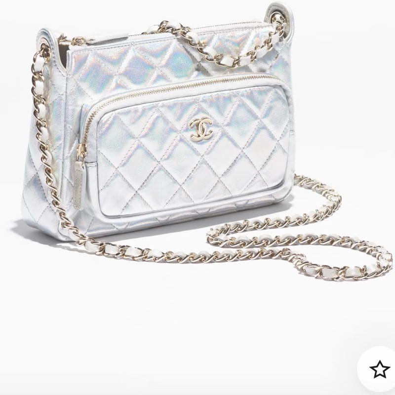 Chanel 幻彩人魚姬🦋銀silver相機包-4
