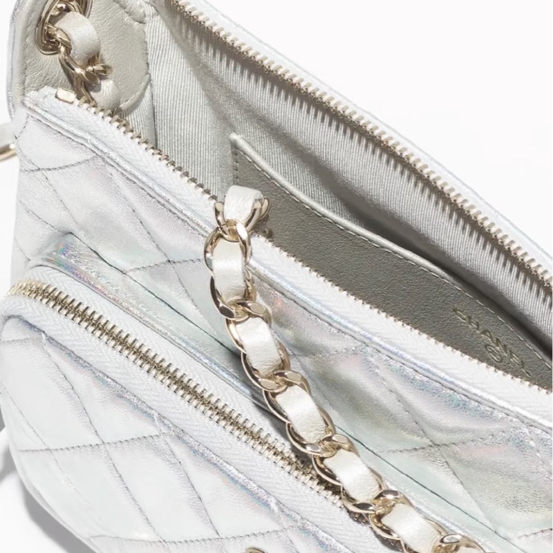 Chanel 幻彩人魚姬🦋銀silver相機包-9