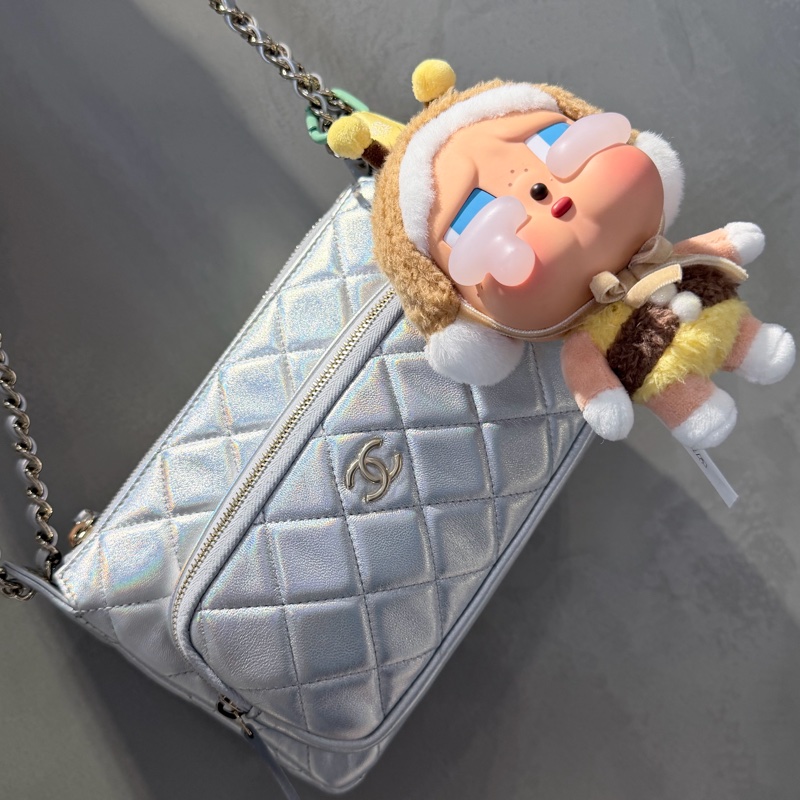 Chanel 幻彩人魚姬🦋銀silver相機包-10