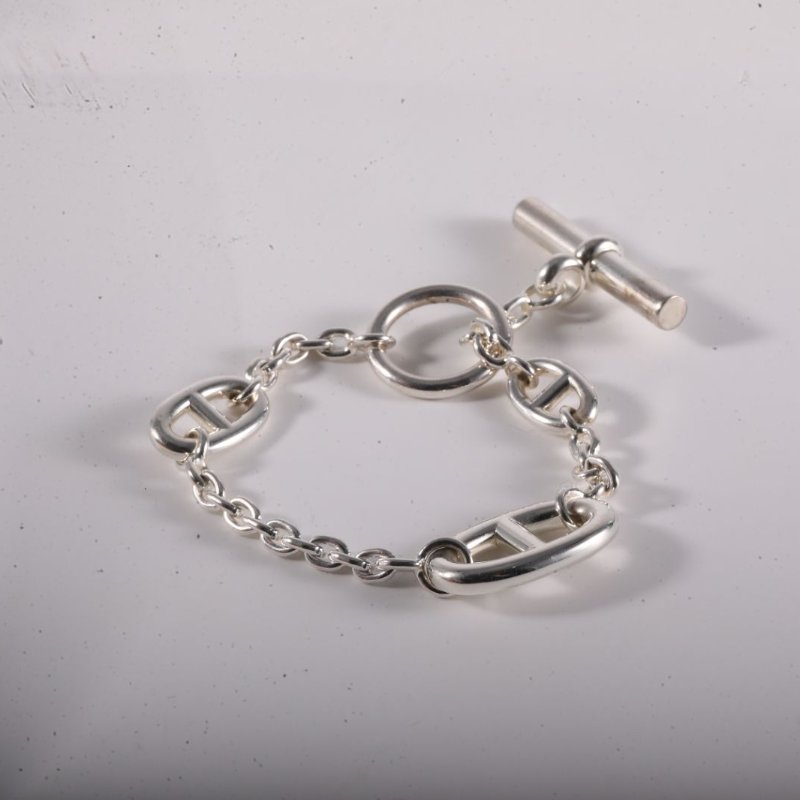 HERMES Farandole豬鼻子手鏈AG925銀ST手鍊／手環-1