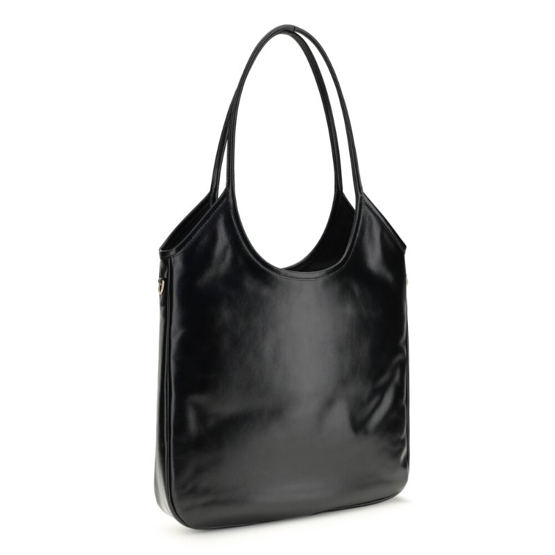 【MIU MIU】Ivy 皮革 手袋 托特包 肩背包 全黑色 5BG231-3