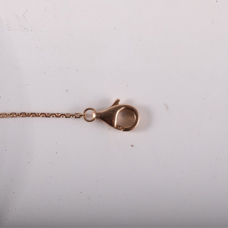 Cartier 18K玫瑰金鑽石玫瑰金飛碟單鑽手鏈18K/手鍊／手環-4