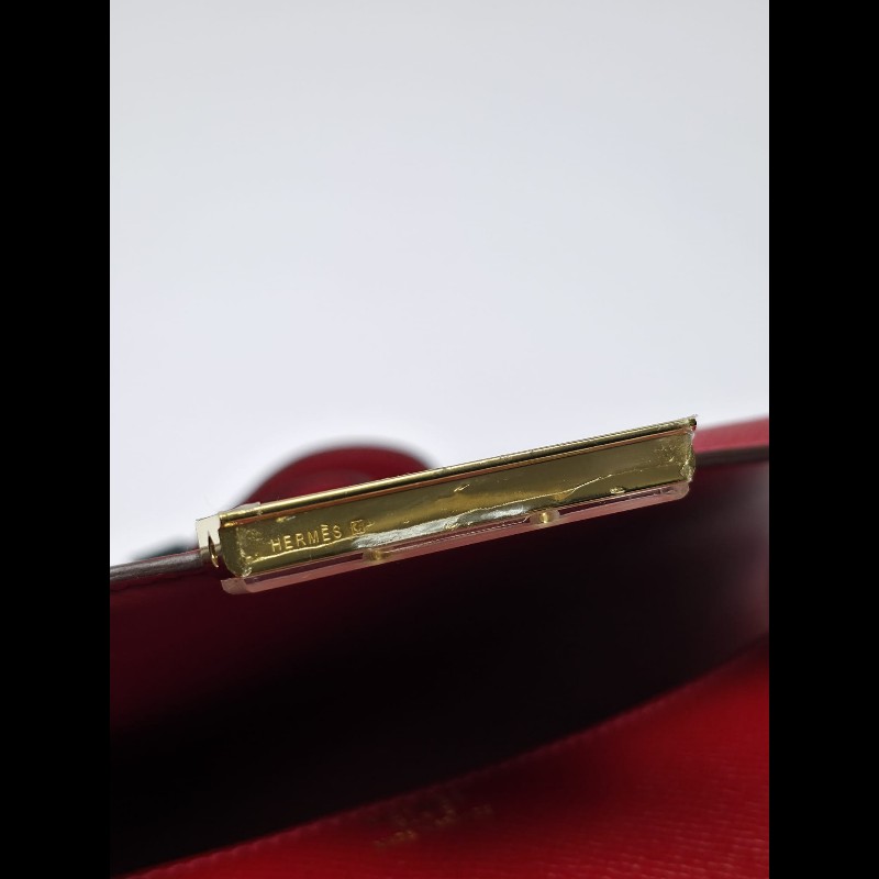 Hermes Constance 24紅色金扣-13