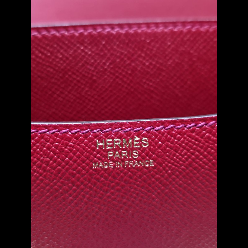 Hermes Constance 24紅色金扣-14