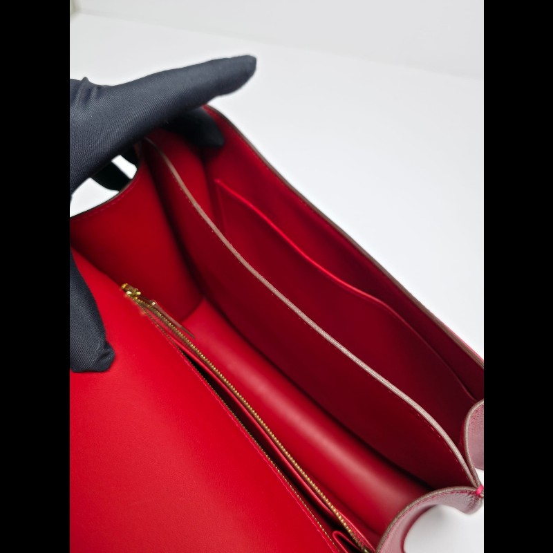Hermes Constance 24紅色金扣-18