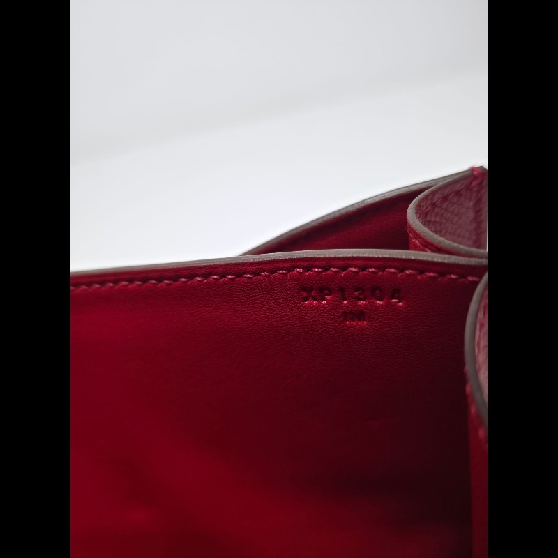 Hermes Constance 24紅色金扣-20