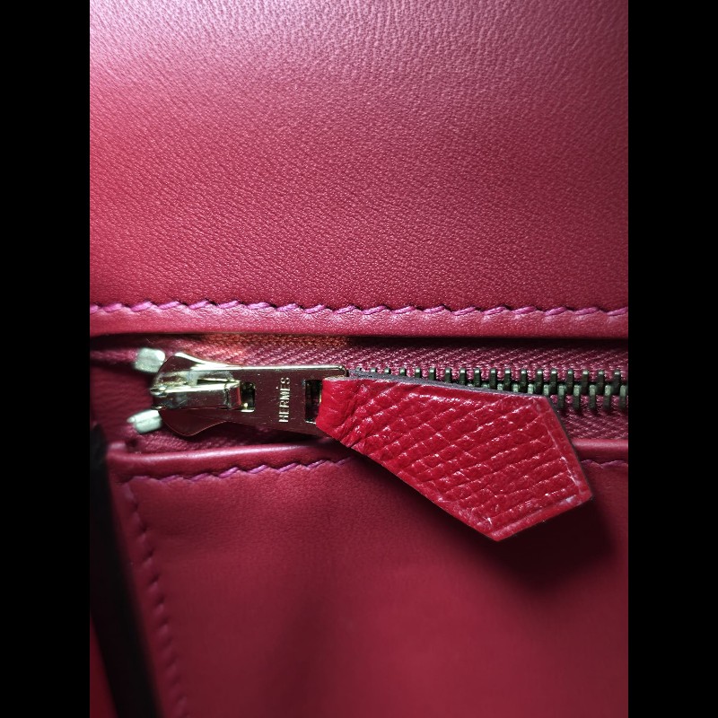 Hermes Constance 24紅色金扣-23
