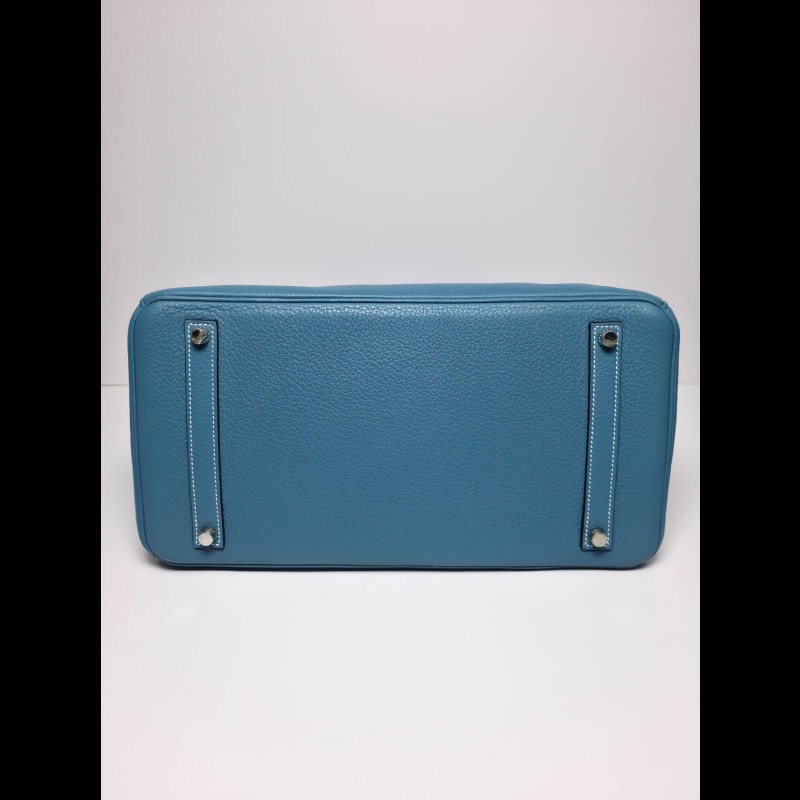 Hermes Birkin 35牛仔藍銀扣-2