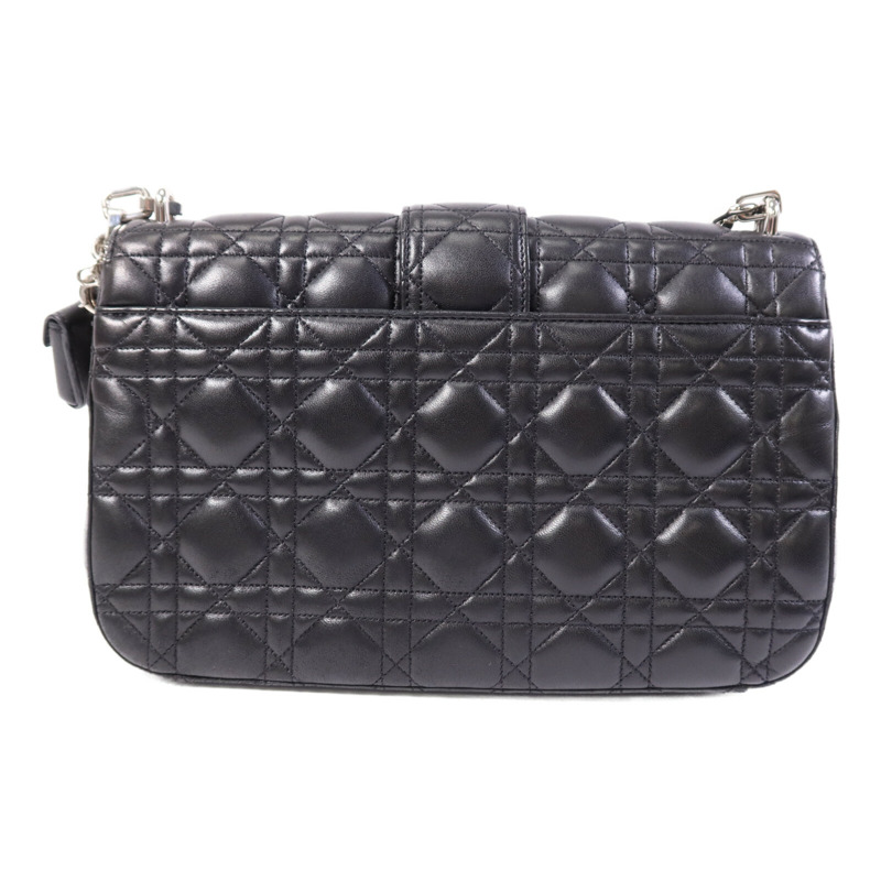 Dior 羊皮皮革Miss Dior銀扣鏈帶肩背袋-1