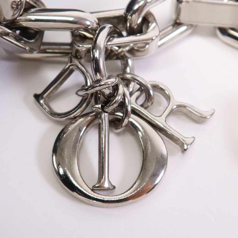 Dior 羊皮皮革Miss Dior銀扣鏈帶肩背袋-7