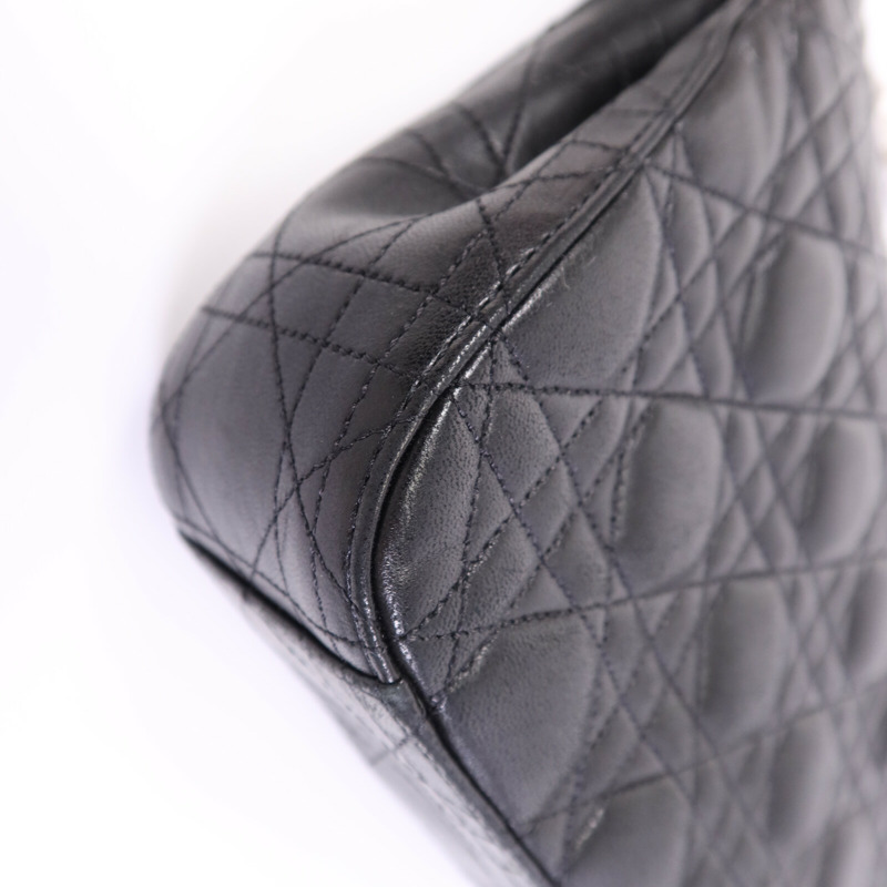 Dior 羊皮皮革Miss Dior銀扣鏈帶肩背袋-14