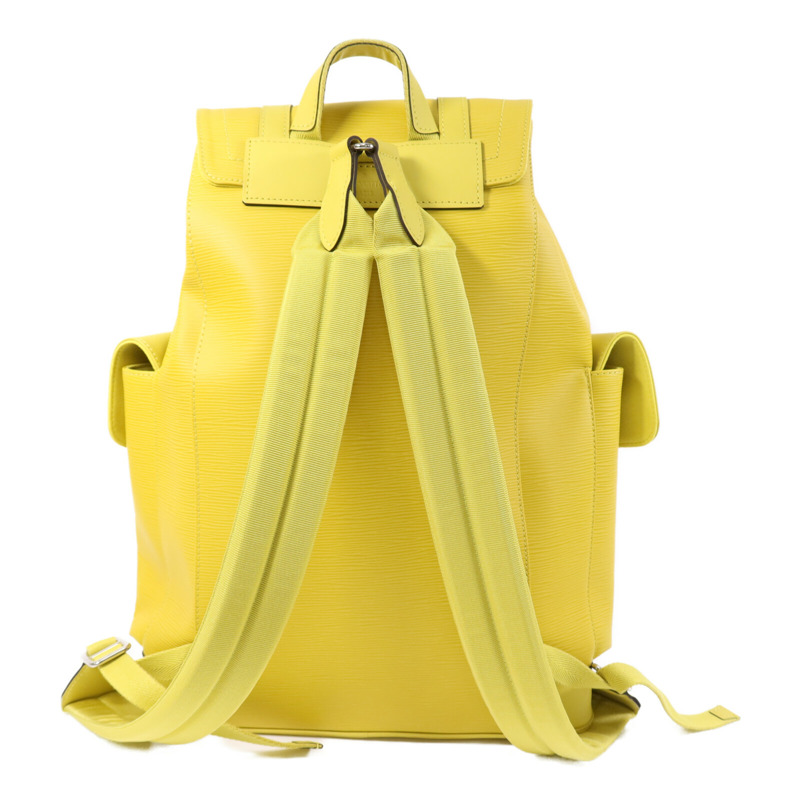 LOUIS VUITTON Epi Christopher MM銀扣背包-1