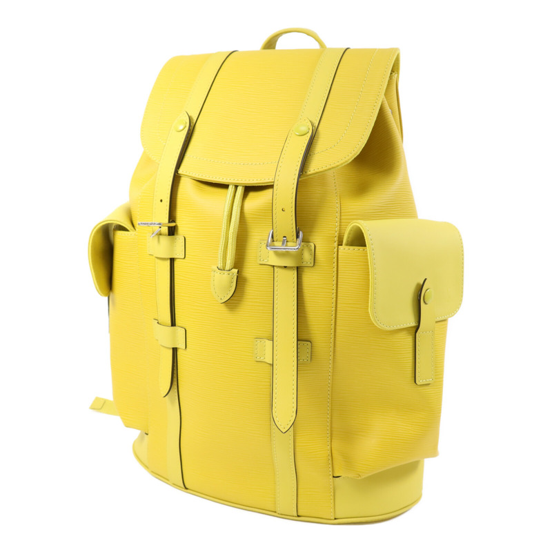 LOUIS VUITTON Epi Christopher MM銀扣背包-2