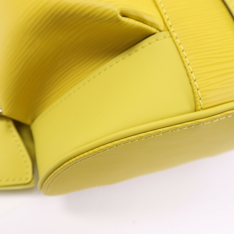 LOUIS VUITTON Epi Christopher MM銀扣背包-10