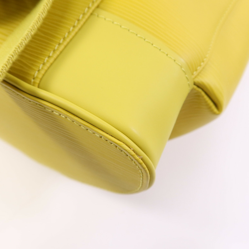 LOUIS VUITTON Epi Christopher MM銀扣背包-11