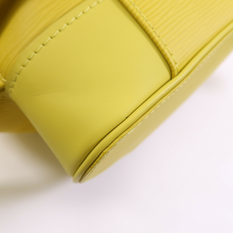 LOUIS VUITTON Epi Christopher MM銀扣背包-12