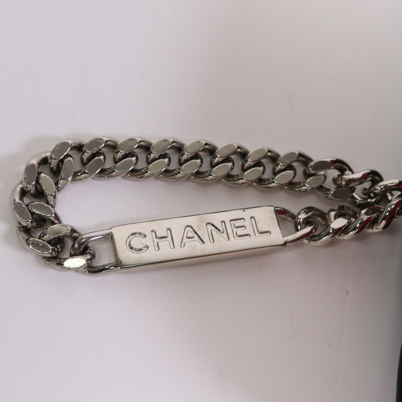 CHANEL 牛皮皮革Cambon Wallet銀扣錢包-7