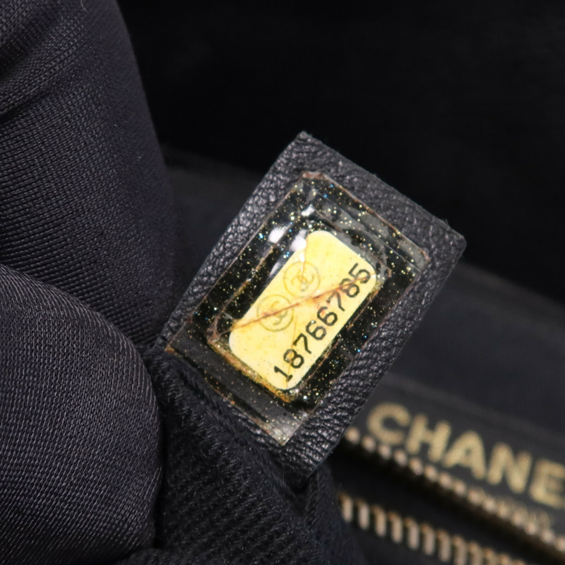 CHANEL 牛皮皮革Timeless CC金扣鏈帶肩背袋-8