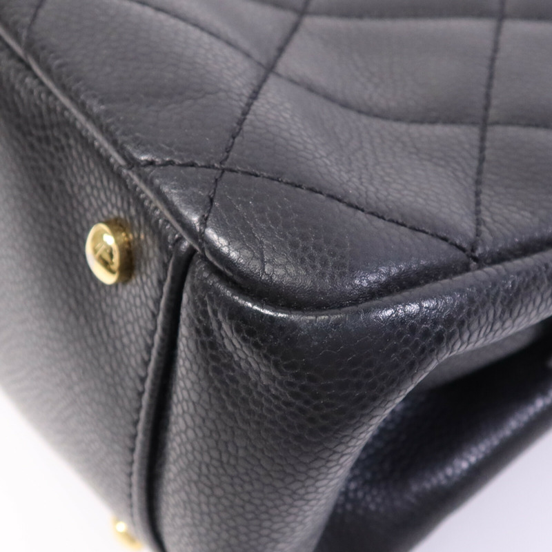 CHANEL 牛皮皮革Timeless CC金扣鏈帶肩背袋-12