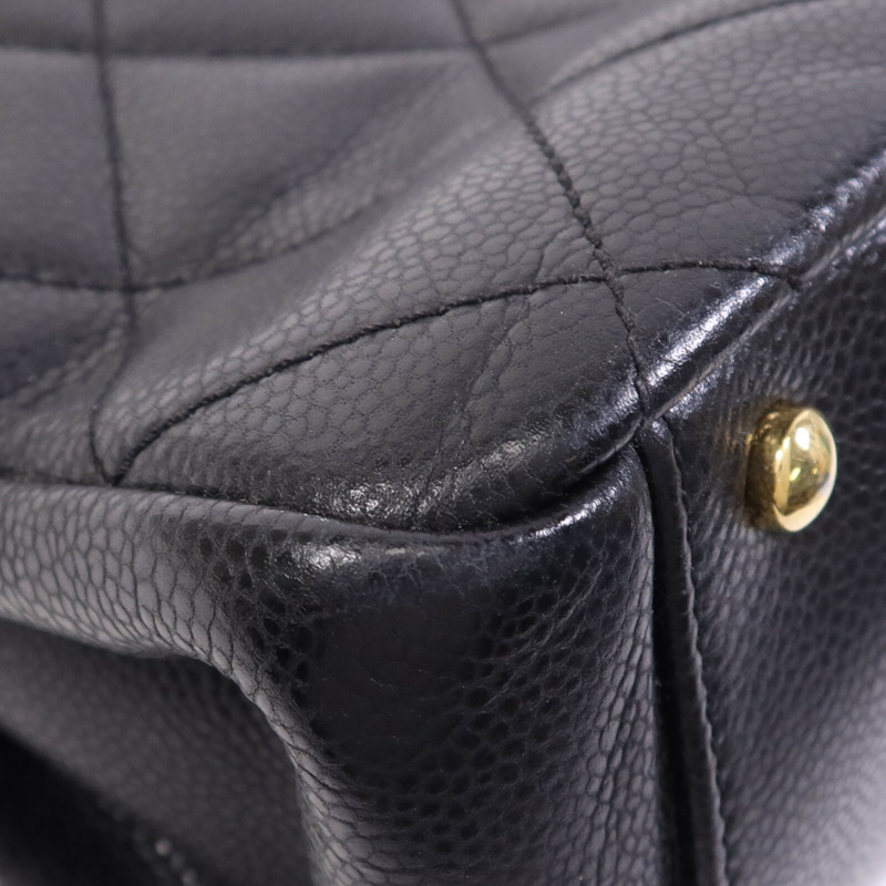 CHANEL 牛皮皮革Timeless CC金扣鏈帶肩背袋-13