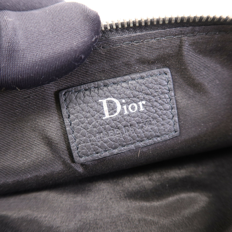 Dior 牛皮皮革Pouch銀扣手拿包-5