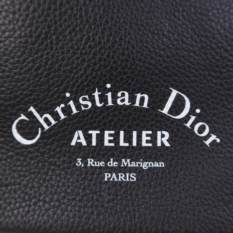 Dior 牛皮皮革Pouch銀扣手拿包-13