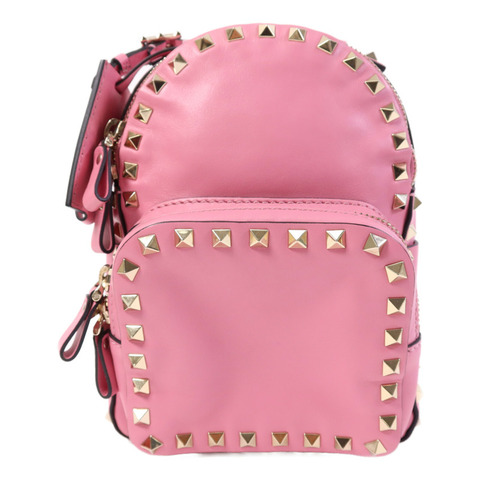 Valentino 牛皮皮革Rockstud Mini Backpack金扣背包