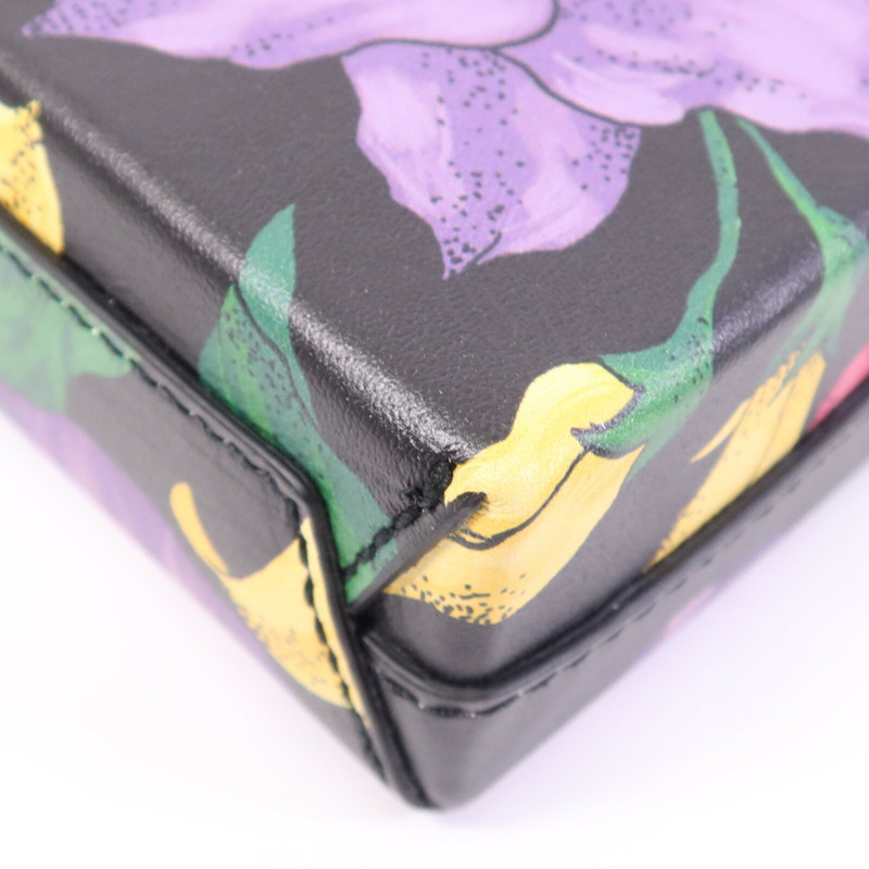 BALENCIAGA 牛皮皮革Mini Shopping Phone Holder銀扣肩背袋-11