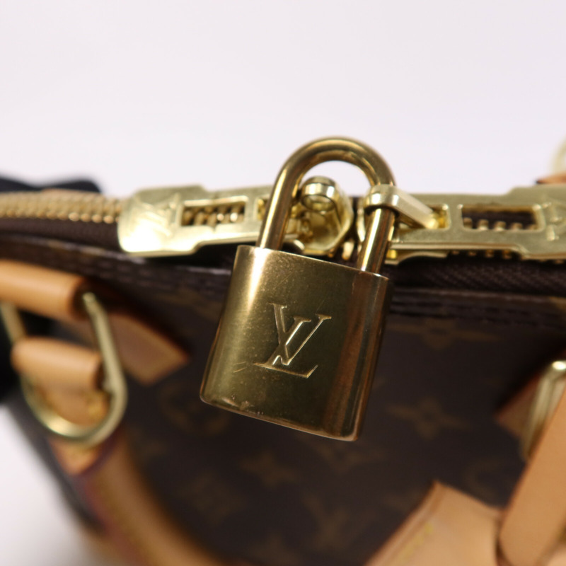 LOUIS VUITTON Monogram Alma BB金扣手挽肩背兩用袋-6