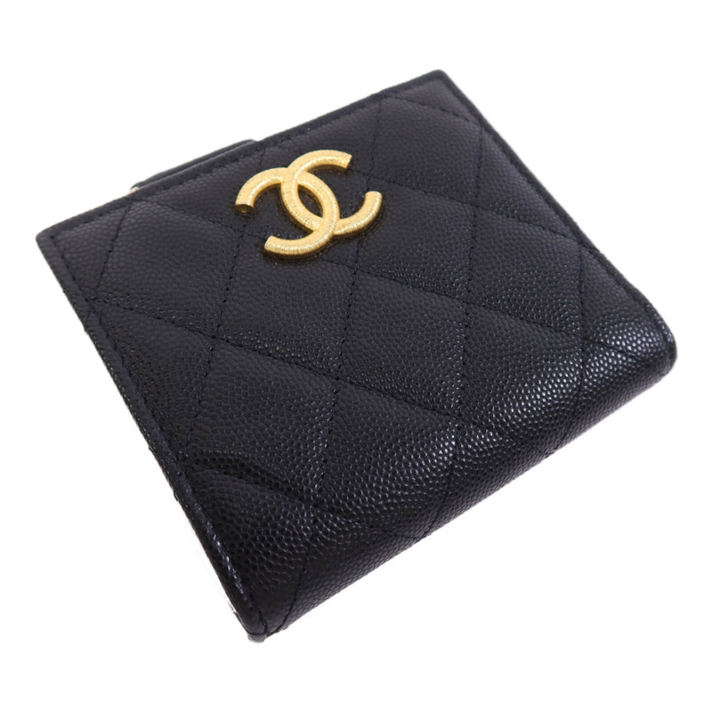 CHANEL 牛皮皮革Wallet金扣錢包-2