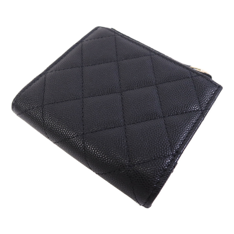 CHANEL 牛皮皮革Wallet金扣錢包-3