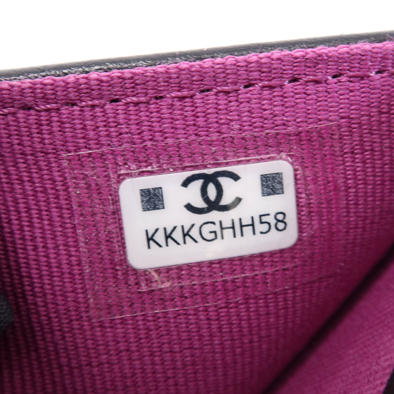 CHANEL 牛皮皮革Wallet金扣錢包-6