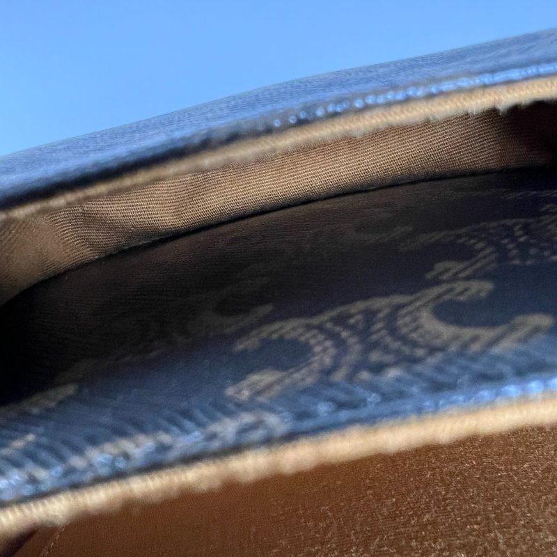 CELINE 老花馬鞍包-7