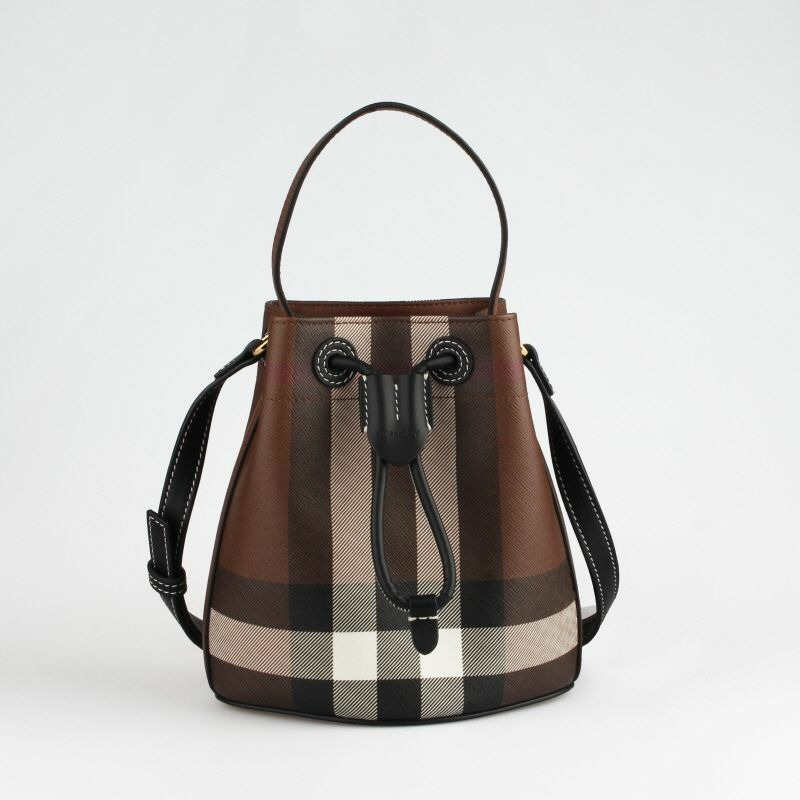 BURBERRY Zadig & Voltaire 格紋迷你抽繩水桶包-0