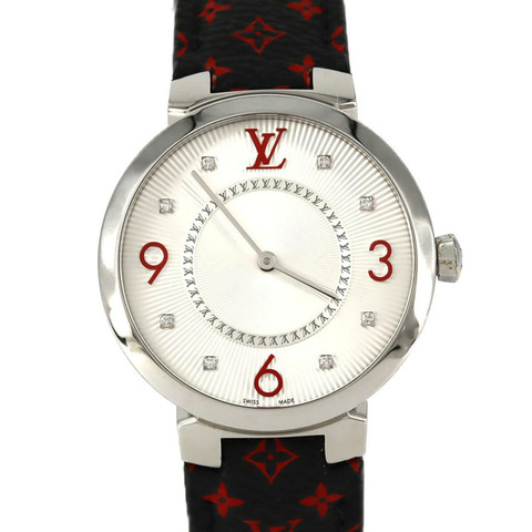 路易威登 Tambour Monogram 8P Q13MJA 不鏽鋼石英錶