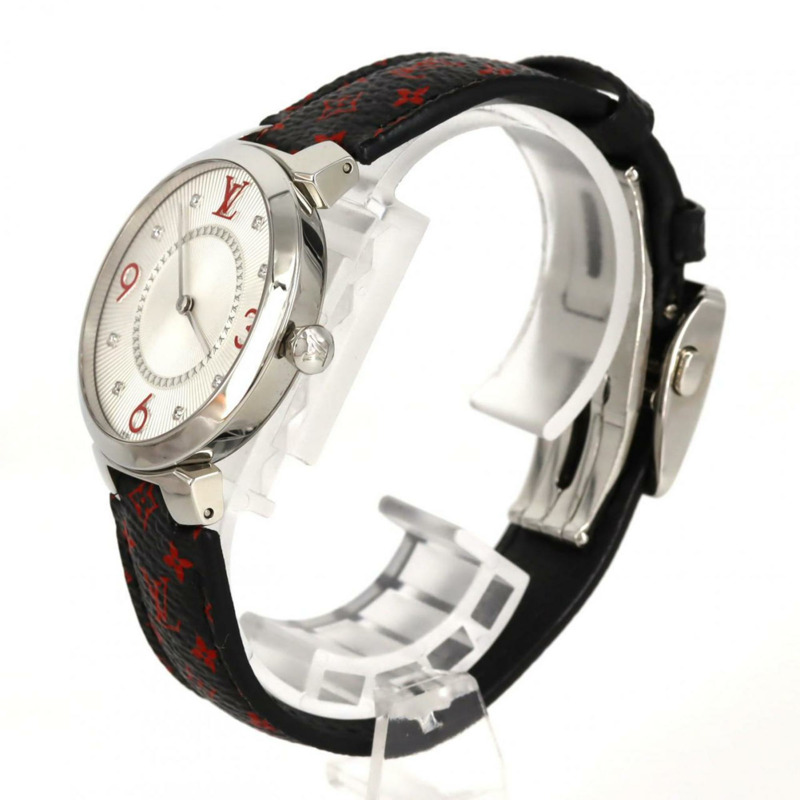 路易威登 Tambour Monogram 8P Q13MJA 不鏽鋼石英錶-1