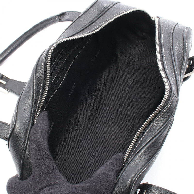 LOEWE Senda 黑色真皮單肩手提包（二手女）-2