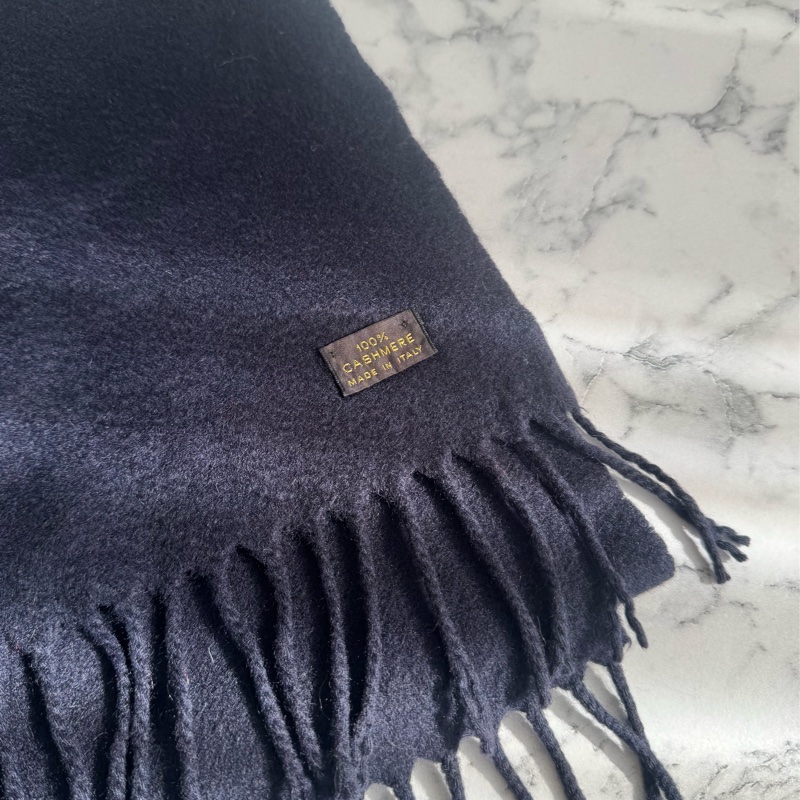 LV深藍色藍logo短圍巾🧣-4