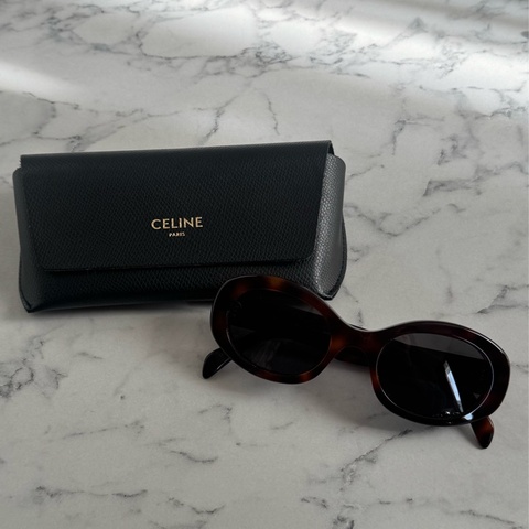 Celine琥珀色凱旋門logo墨鏡🕶️