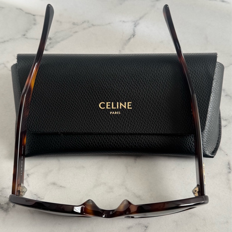 Celine琥珀色凱旋門logo墨鏡🕶️-5