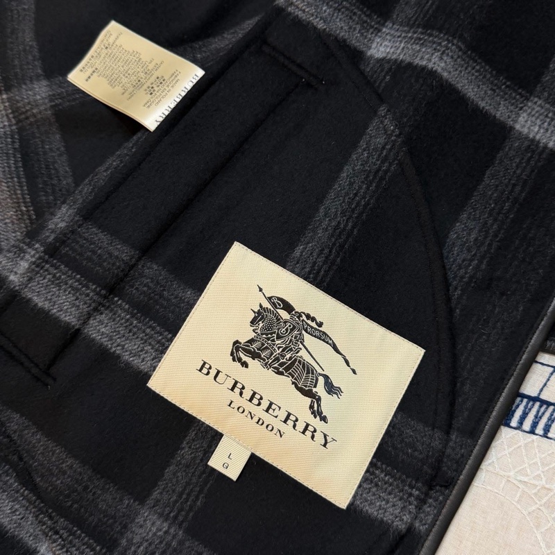 BURBERRY英國蜜色羊毛披肩斗篷L-13