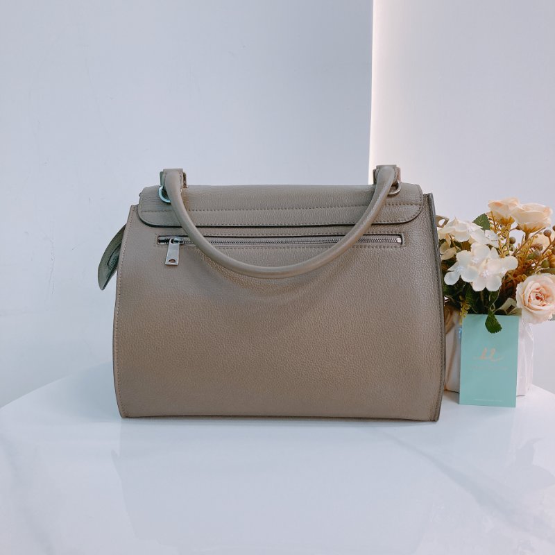 MS0410 Celine 塞琳 秋千包 中號 牛皮 大象灰 銀扣 Trapeze Medium Calfskin Grey x PHW-1
