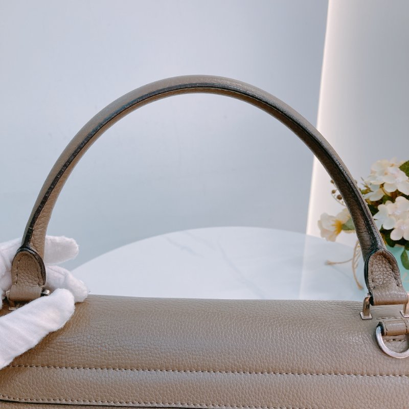 MS0410 Celine 塞琳 秋千包 中號 牛皮 大象灰 銀扣 Trapeze Medium Calfskin Grey x PHW-11