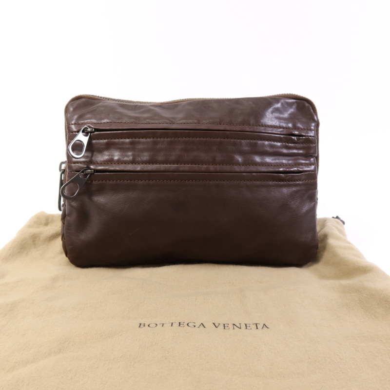 BOTTEGA VENETA 牛皮皮革Pouch手拿包-7