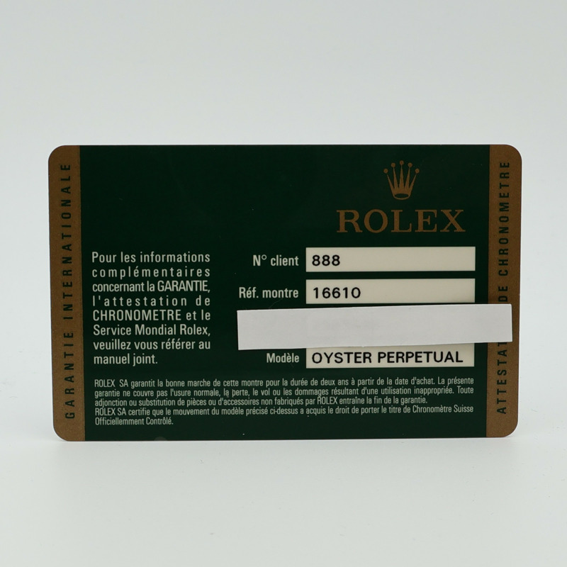 ROLEX Submariner Date 16610-19