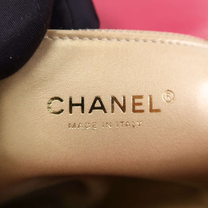 CHANEL 牛皮皮革Chain Shoulder Bag金扣鏈帶手挽肩背兩用袋-5