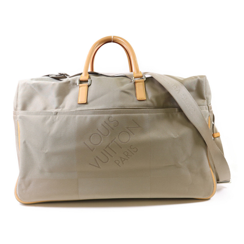 LOUIS VUITTON Damier Geant 帆布 Souverain Keepall 2005銀扣手挽肩背兩用袋-0