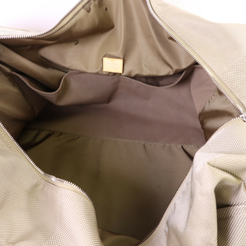 LOUIS VUITTON Damier Geant 帆布 Souverain Keepall 2005銀扣手挽肩背兩用袋-5