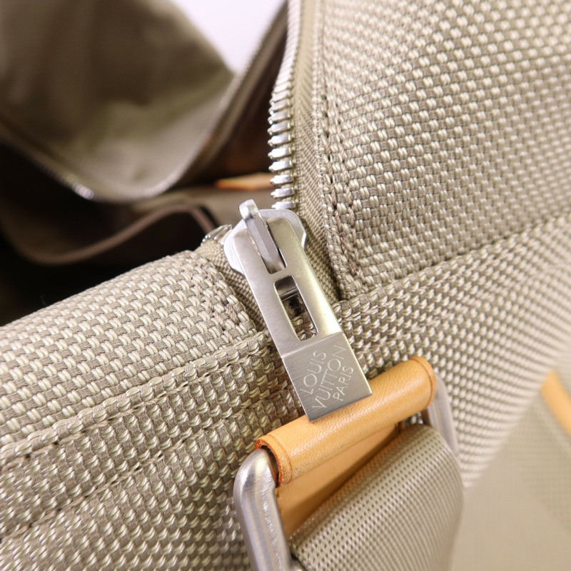 LOUIS VUITTON Damier Geant 帆布 Souverain Keepall 2005銀扣手挽肩背兩用袋-8